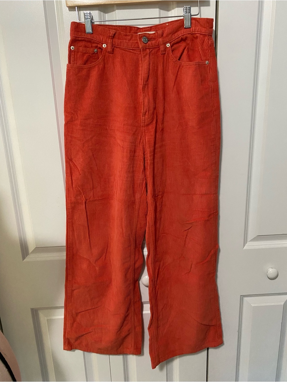 Urban Outfitters BDG Orange High & Wide Corduroy Pants